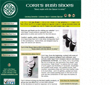 Tablet Screenshot of corrsirishshoes.com